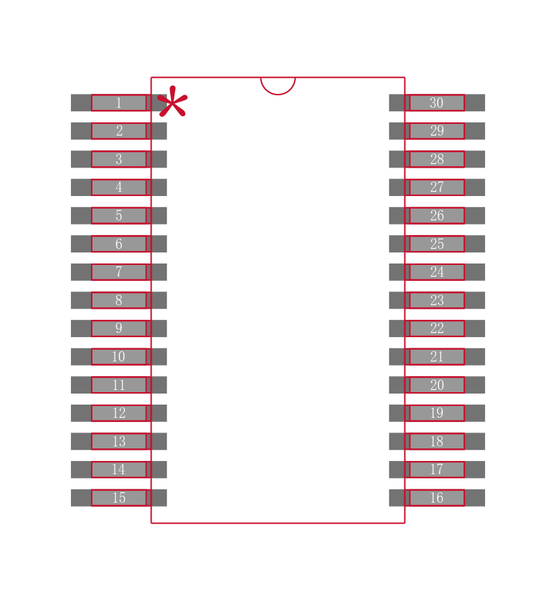 TLV320AIC13IDBTR封装焊盘图