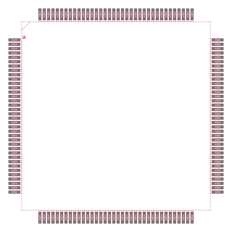 TMS320C32PCMA50封装焊盘图