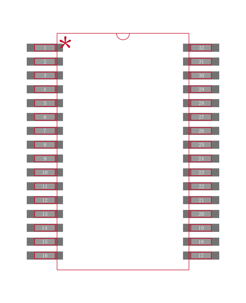 TSC2100IDAR封装焊盘图