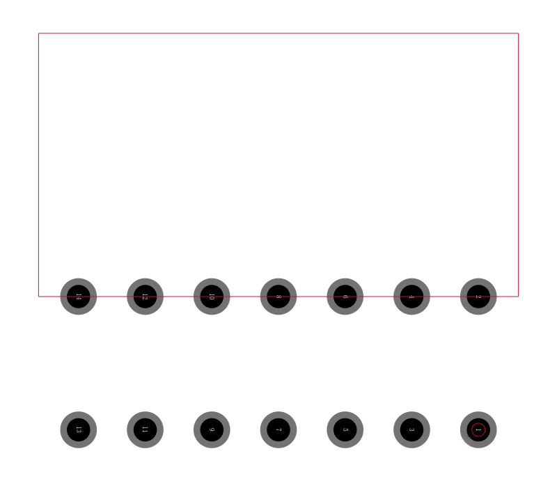 TSW-107-25-T-Q-RA封装焊盘图