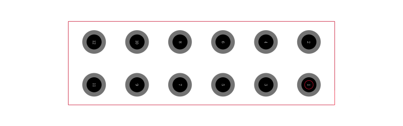 TSW-106-10-F-D封装焊盘图