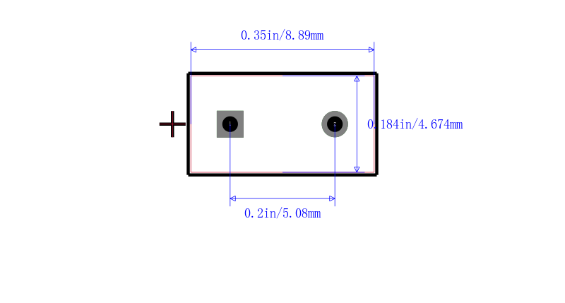 TR/PCB-1/2-R封装图