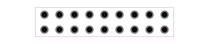 TSW-109-20-F-D-LL封装焊盘图