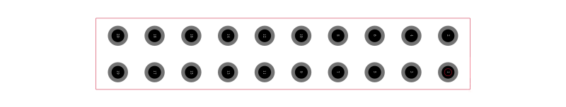 TSW-110-12-L-D封装焊盘图