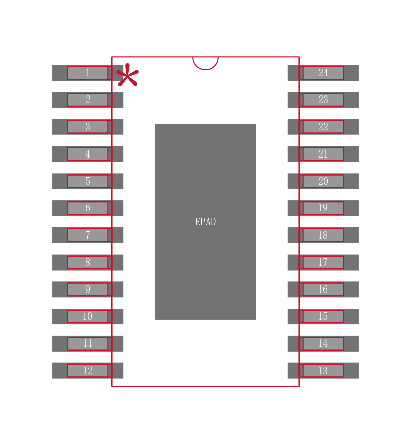 TPA0312PWPG4封装焊盘图