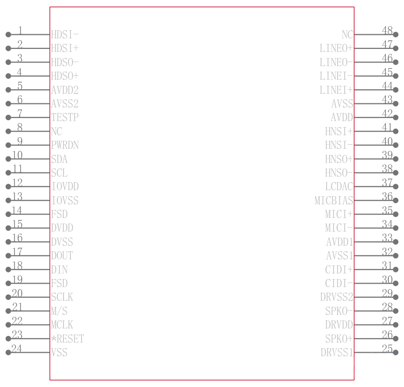TLV320AIC20CPFBRG4引脚图