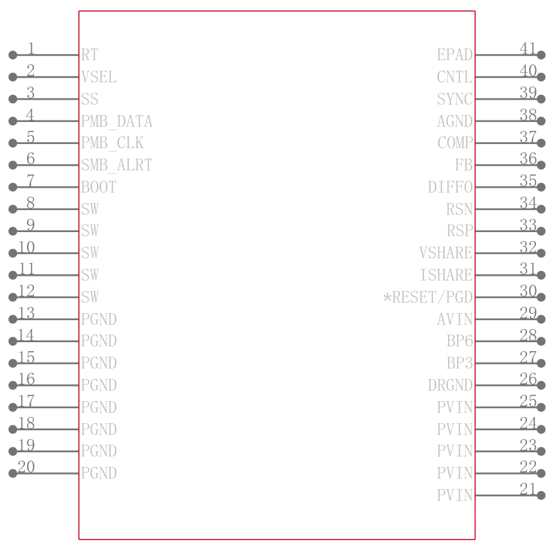 TPS546C20ARVFT引脚图