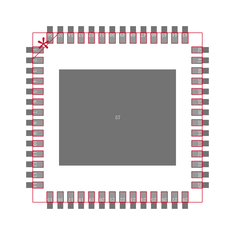 TPS65800RTQTG4封装焊盘图