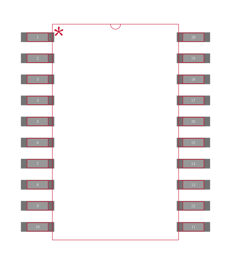AD73311LAR-REEL7封装焊盘图