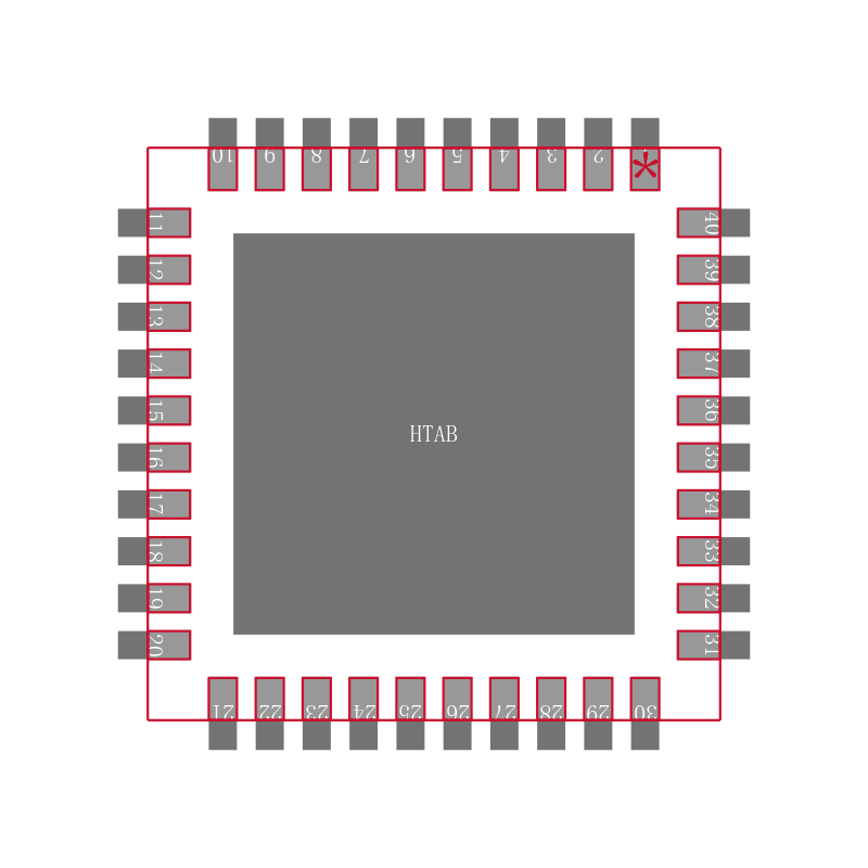 ADUC7021BCPZ62-RL7封装焊盘图