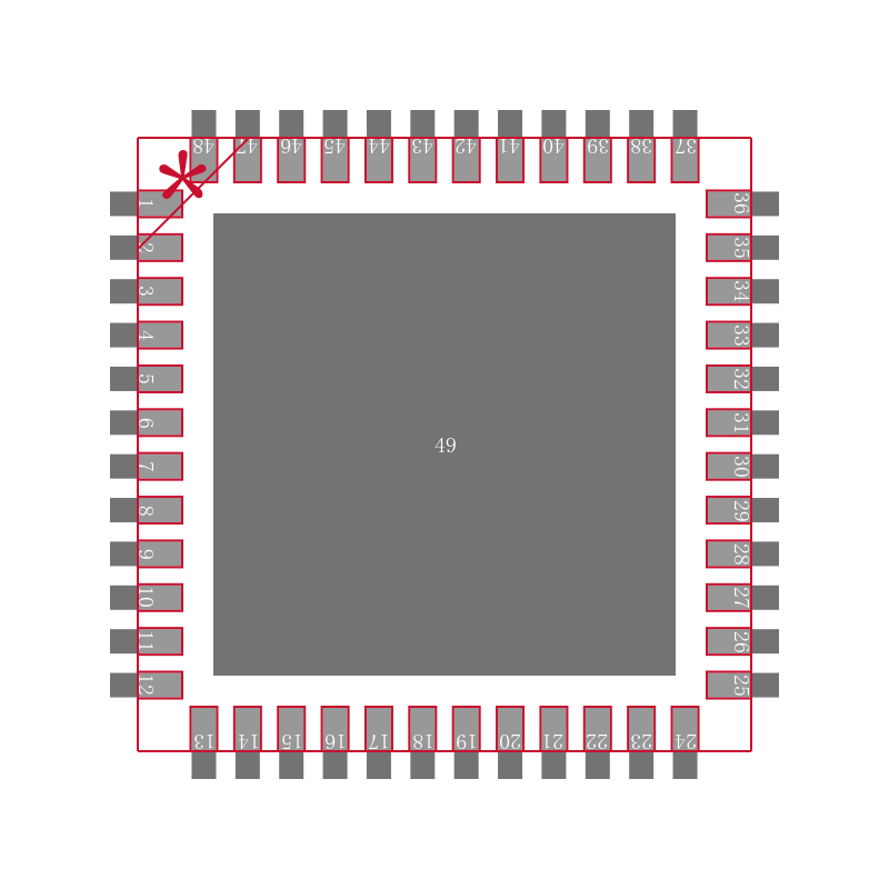ADUC7034BCPZ-RL封装焊盘图