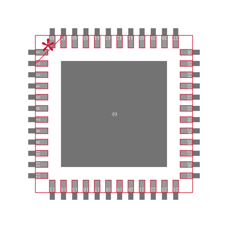 AMIS-49250-XTD封装焊盘图