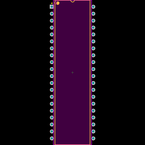 ATMEGA8515-16PU封装焊盘图