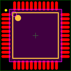 ATXMEGA32A4-AU封装焊盘图
