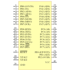 ATMEGA8515-16PU引脚图