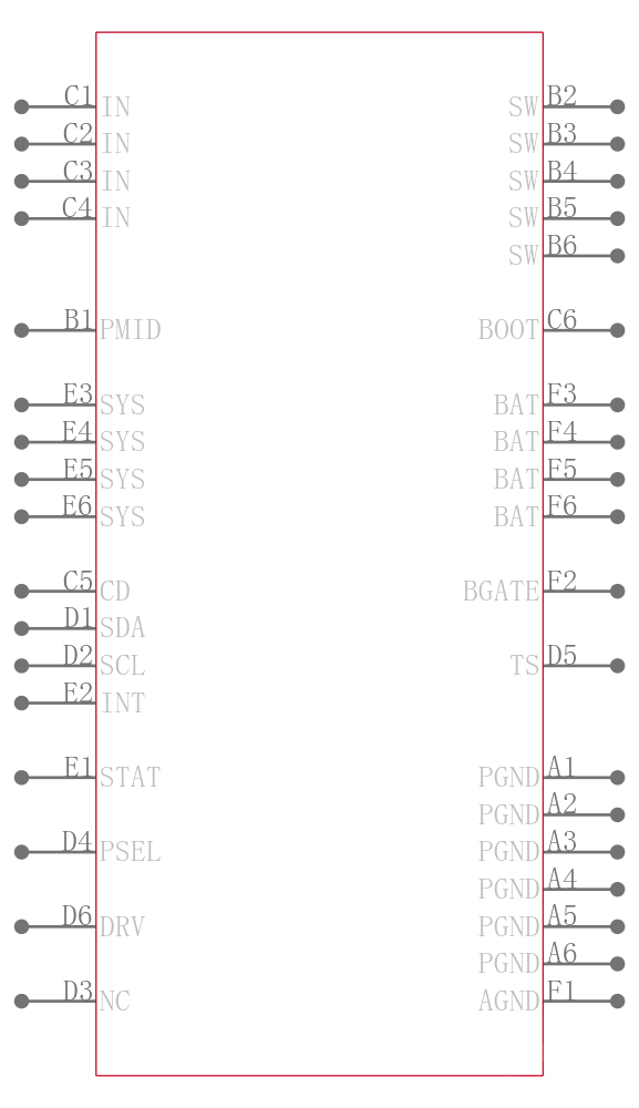 BQ24261YFFR引脚图