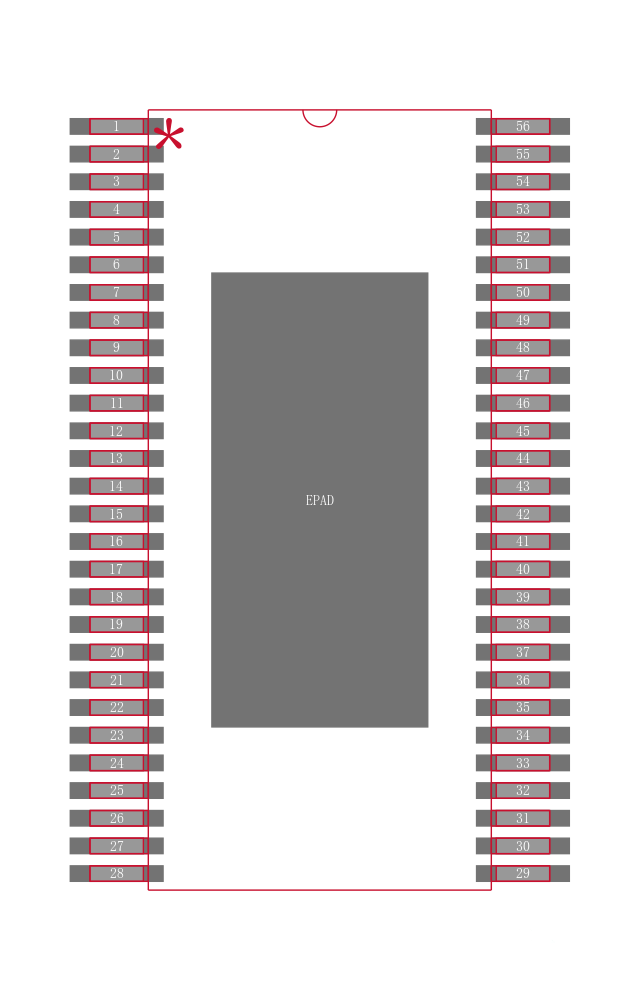 TAS5112ADCAG4封装焊盘图