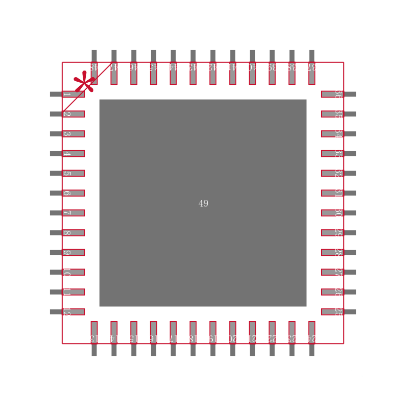 TLE9845QXXUMA1封装焊盘图