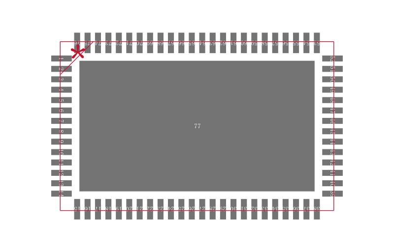 TMC4671-ES封装焊盘图