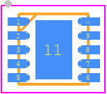 TPS7A9001DSKR封装焊盘图