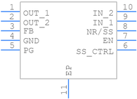 TPS7A9001DSKR引脚图