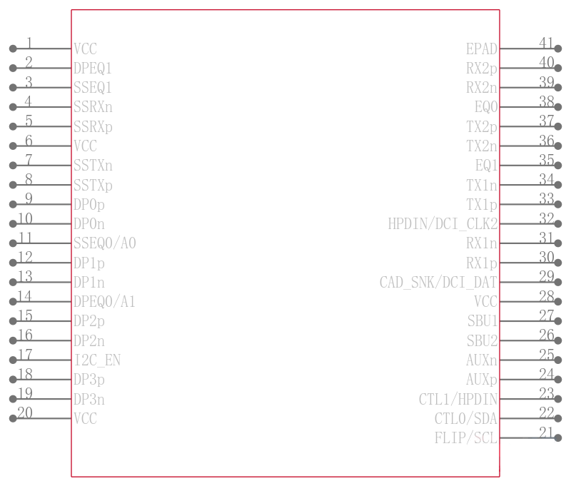 TUSB546AI-DCIRNQR引脚图