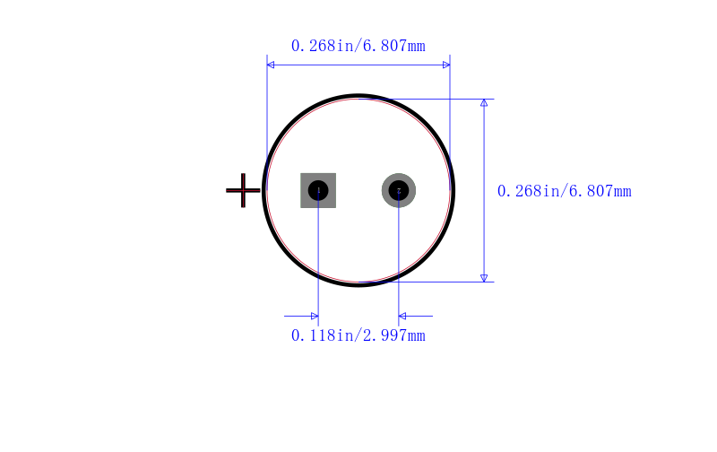 UHE1C121MED封装图