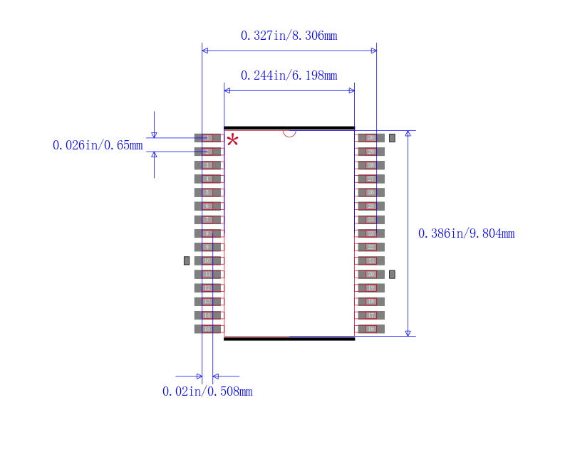 UPD78F0503AMC-CAB-AX封装图