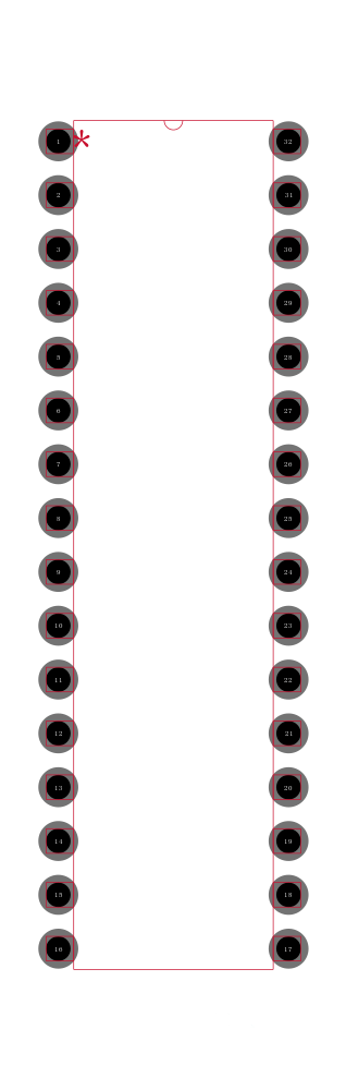 UPD78F9200MA-CAC-A封装焊盘图