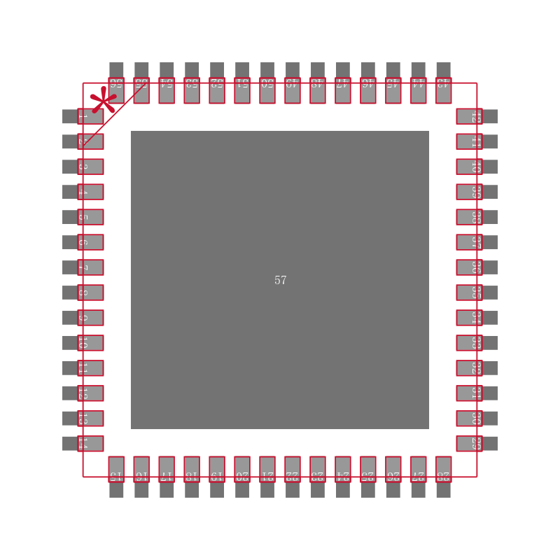 USB2524-ABZJ封装焊盘图