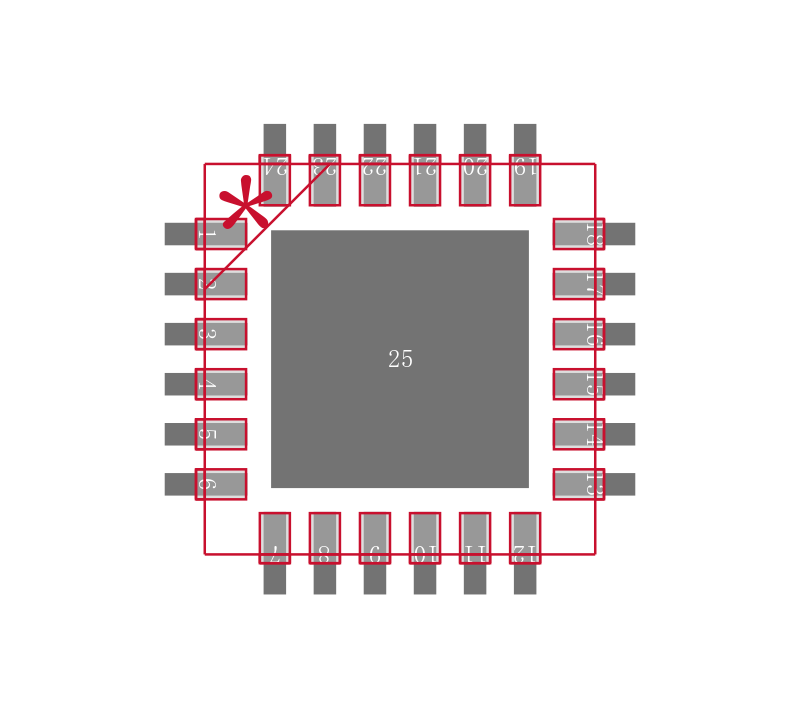 USB3311-CP-TR封装焊盘图