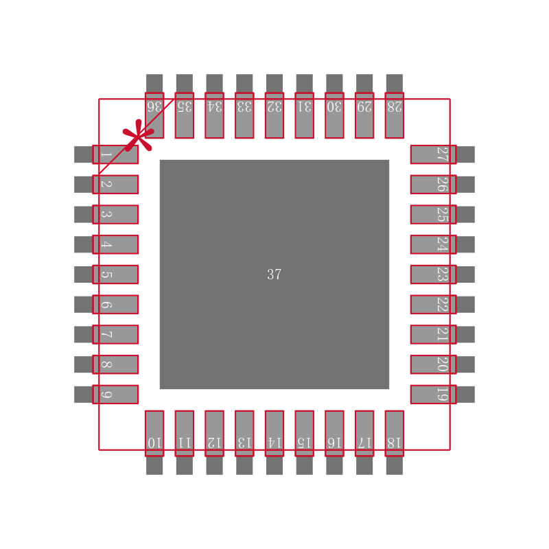 USB2512AI-AEZG-TR封装焊盘图