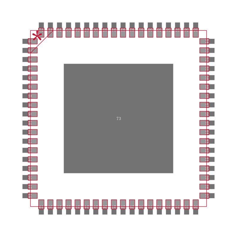 USB5537BI4100AKZE封装焊盘图