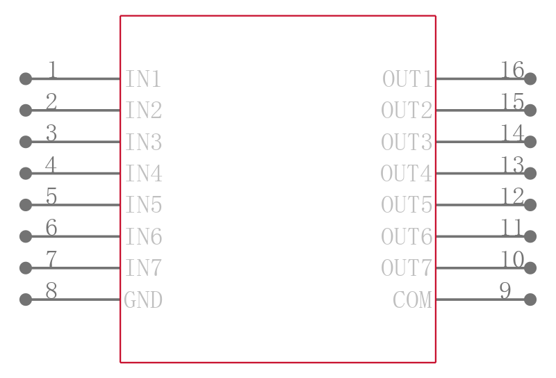 ULQ2003D1引脚图