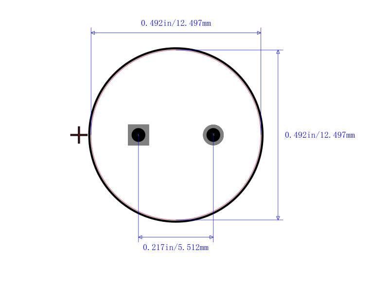 UHE1J331MHD封装图