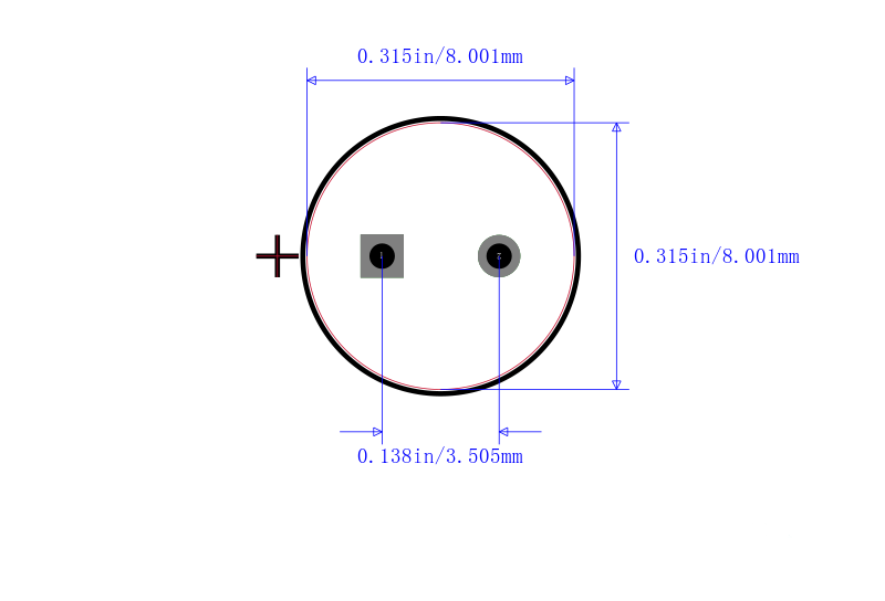 UTT1C221MPD封装图
