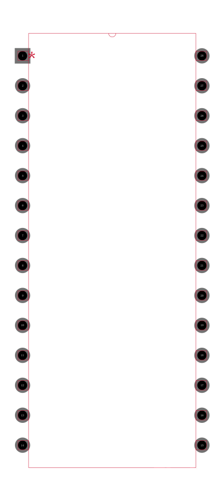UC3625N封装焊盘图
