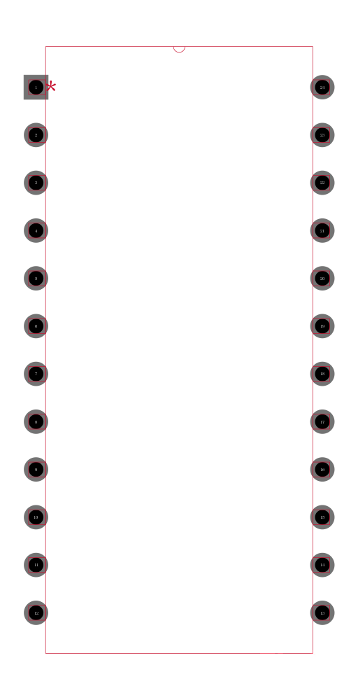 UC3827N-2封装焊盘图