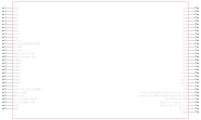 UCD3138064ARGCT引脚图