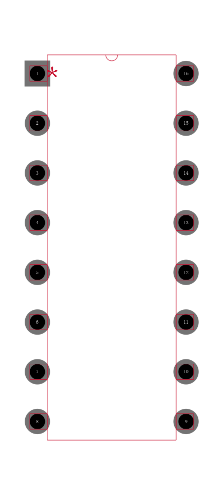 UCC2819ANG4封装焊盘图