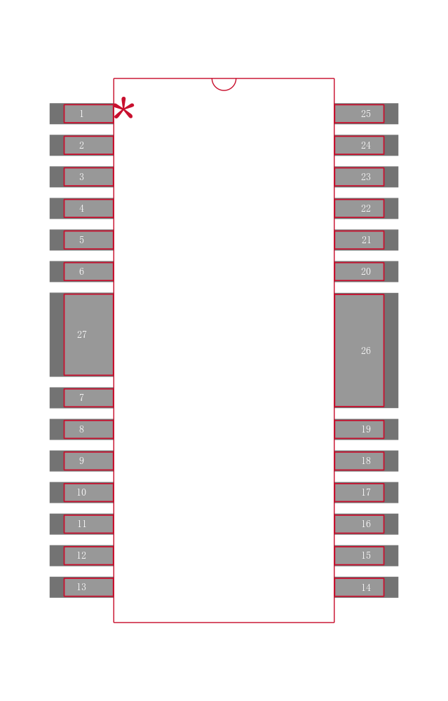 BD6222FP-E2封装焊盘图