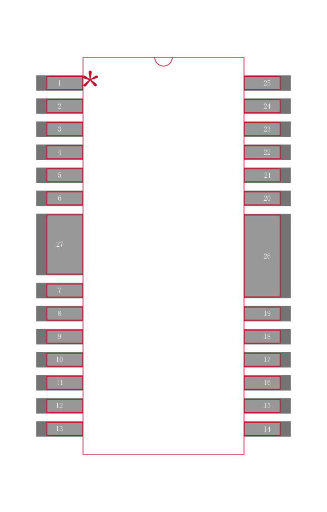 BD6225FP-E2封装焊盘图