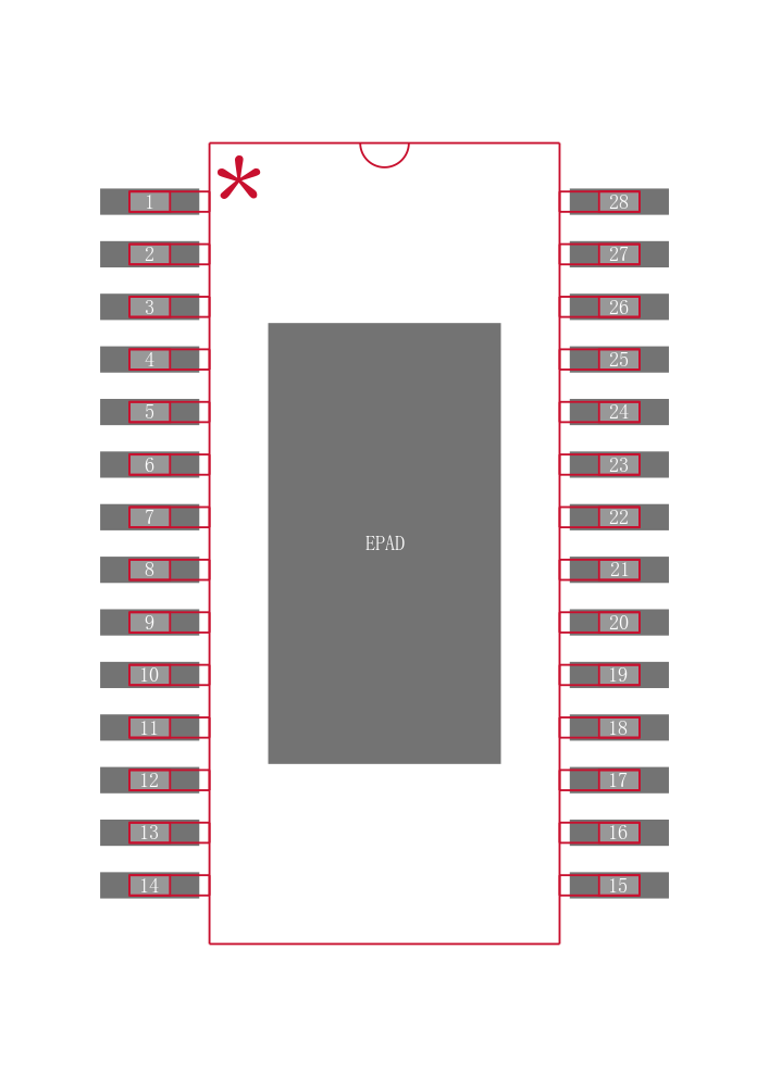BD63877EFV-E2封装焊盘图