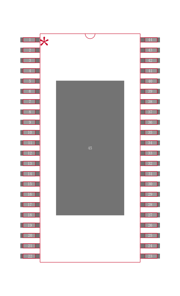 BQ78412DDWT封装焊盘图