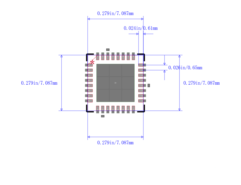 VNC2-32Q1C-REEL封装图