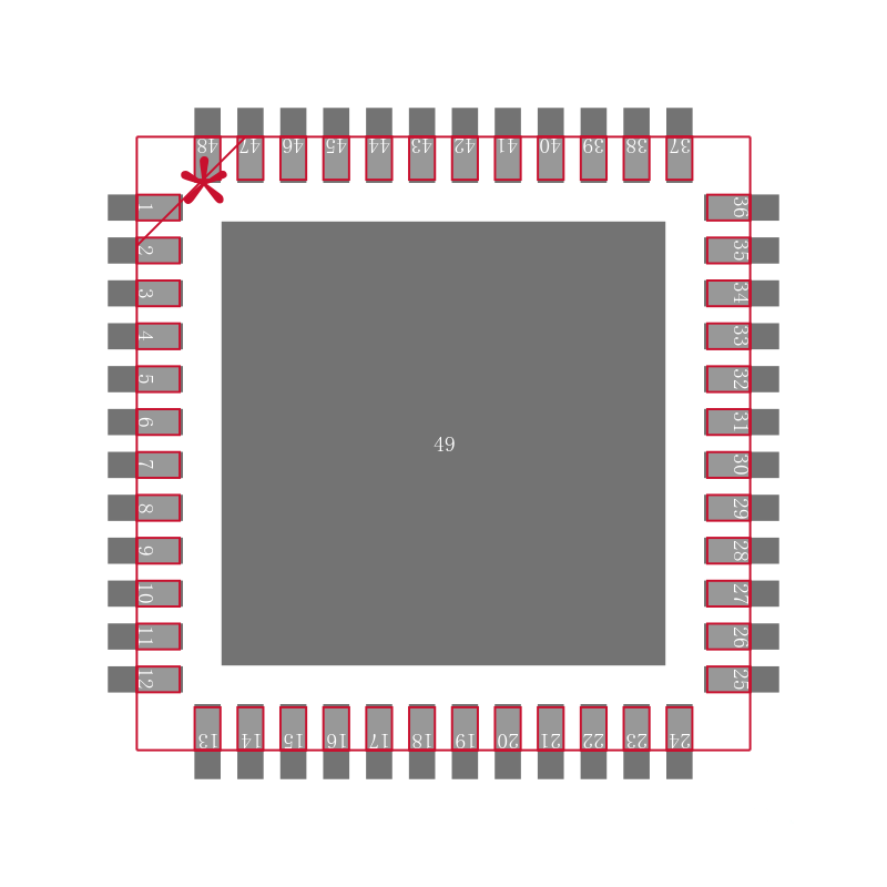 VCA2615RGZRG4封装焊盘图