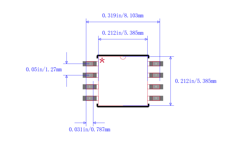 W25Q128FVSIG封装图