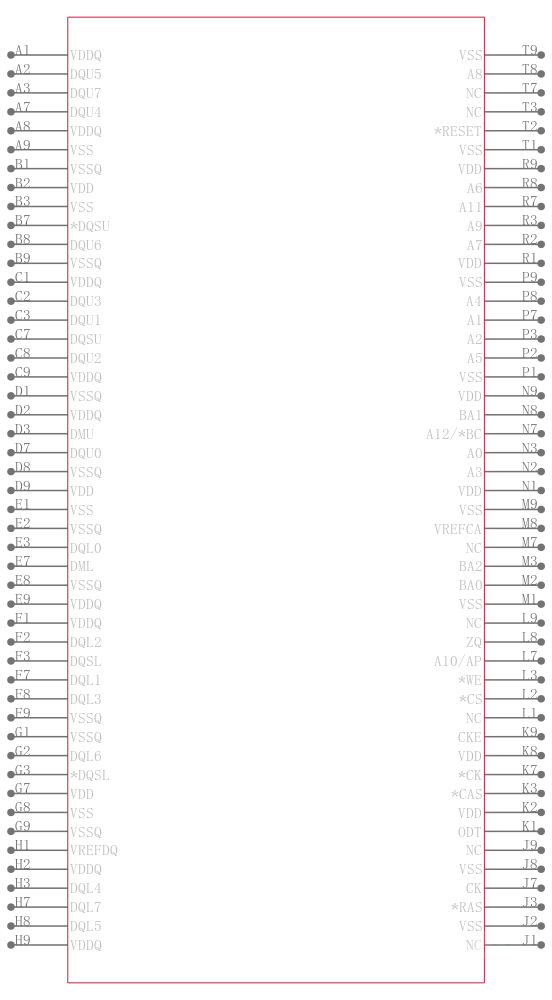 W631GG6KB-15引脚图
