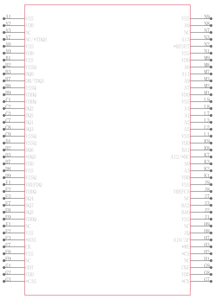 W631GG8KB-15引脚图