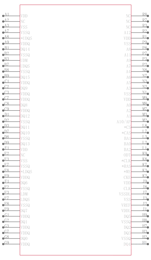 W971GG6KB-18引脚图